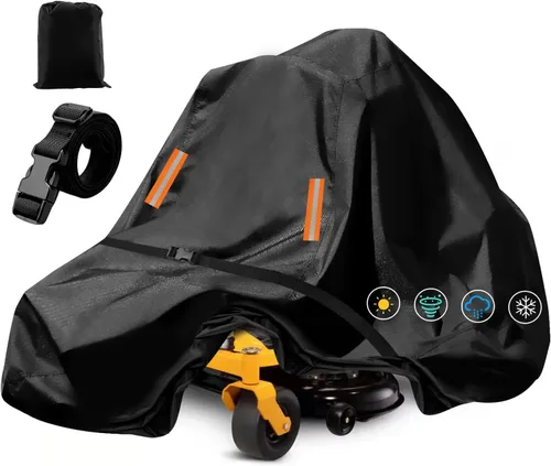Miniatura 11 de Funda para cortacéspedes de montar impermeable para exteriores, fundas resistentes para tractor 600D anti-UV, ajuste universal para plataformas