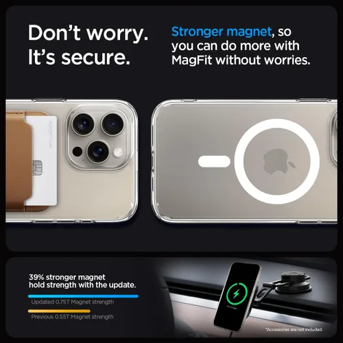 Miniatura 195 de Spigen Funda para iPhone 13 Mini, ultra híbrida MagFit [antiamarilleo] [compatible con Magsafe] - Transparente