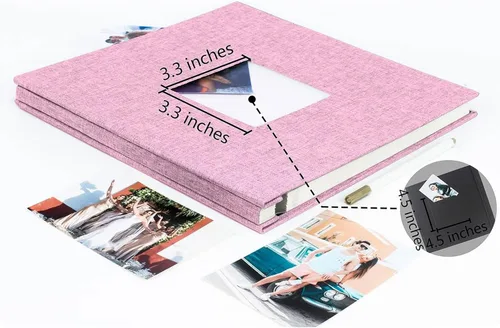 Miniatura 6 de Álbum de Fotos con Páginas Autoadhesivas para Fotos de 4x6 5x7 8x10 Pulgadas, Álbum de Fotos Magnético tipo Scrapbook con Páginas Adhesivas, Libros