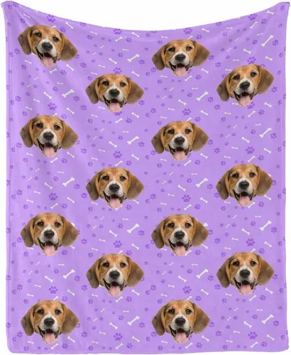 Miniatura 27 de Manta personalizada con foto de perro, mantas con imagen personalizada para amantes de los perros, manta personalizada para regalos con mis propias