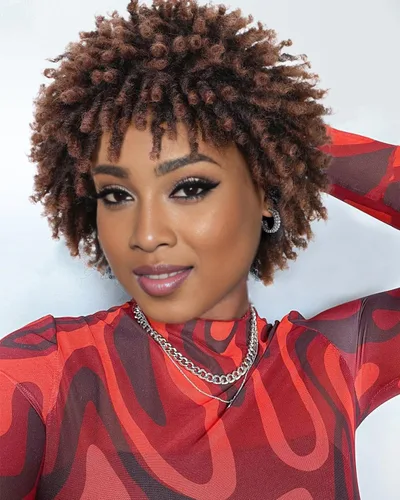 Miniatura 16 de Pelucas de rastas cortas de 6 pulgadas para mujeres y hombres negros con clips, pelucas trenzadas sintéticas con rizos postizos, rizos Afro, rizos