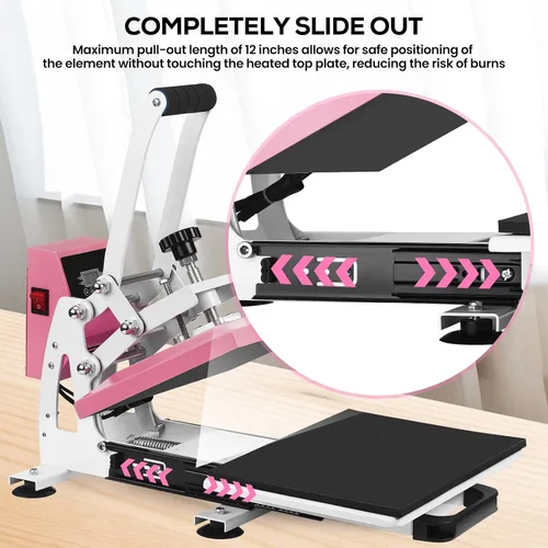 Miniatura 4 de Máquina de prensa de calor de 12 x 10 pulgadas para camisetas, impresora digital de sublimación industrial para transferencia de calor, máquina