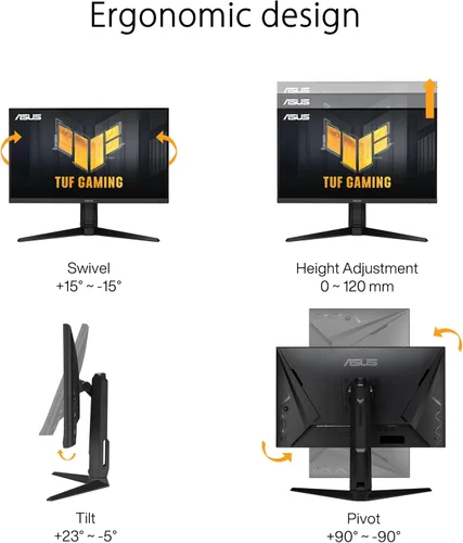 Miniatura 8 de ASUS TUF Gaming VG279QL3A – Esport Gaming Monitor 27" Full HD