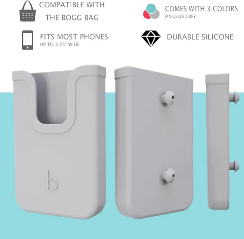 Miniatura 5 de EASYDOG Soporte para teléfono de silicona compatible con bolsa Bogg, accesorios suaves de silicona con inserto de dije y accesorio para bolsas