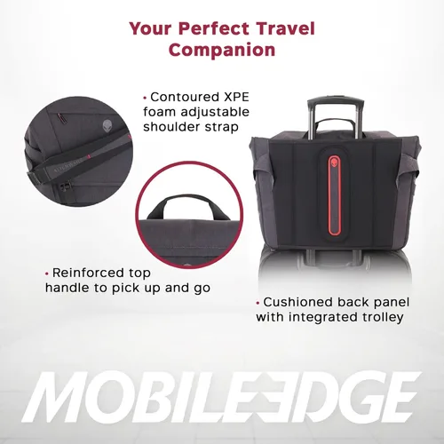 Miniatura 8 de Mobile Edge Elite - Bolsa de mensajero para laptop para juegos para hombres y mujeres, específicamente diseñada y compatible con portátiles