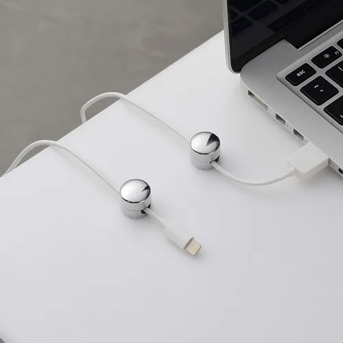 Miniatura 2 de BRIGHTTIA Clips para cables, gestión de cables de latón de alta calidad para el hogar, la oficina y el automóvil, organizador multiusos para cables