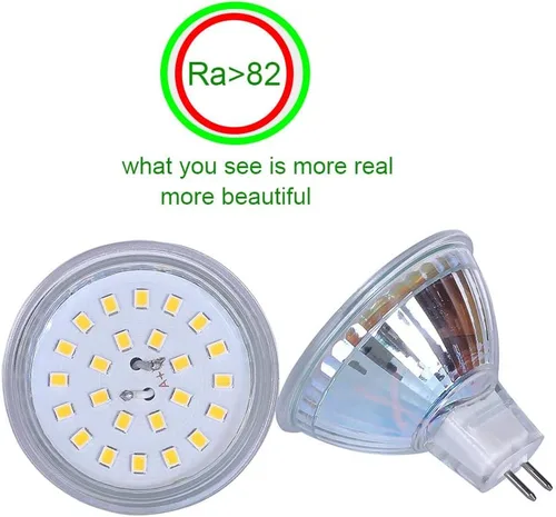 Miniatura 9 de mr16 120 V regulable 5 W blanco cálido 2700 K foco foco lámpara halógena 50 W reemplazo para foco de luz de seguimiento (120 V regulable 5 W 2700 K)