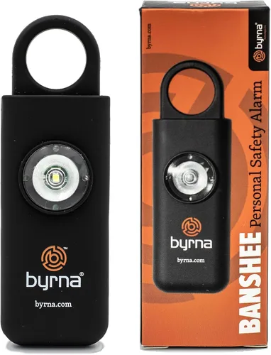 Miniatura 5 de Alarma de seguridad personal Byrna Banshee - Sirena de emergencia de autodefensa de grado militar de 130 dB con llavero, dispositivo con luz