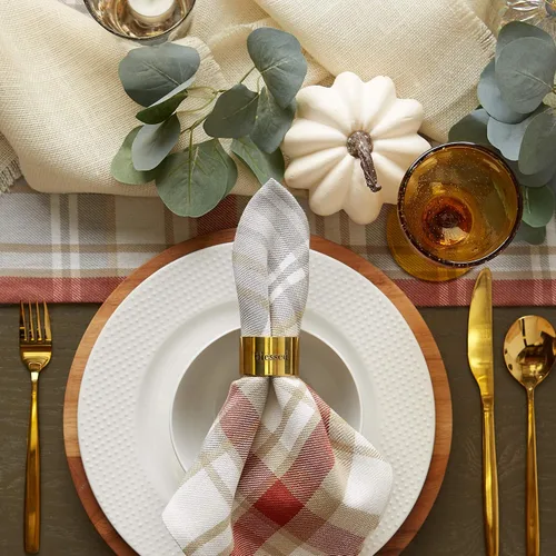 Miniatura 6 de DII Colección de Decoración Navideña y Festiva para Mesa, Juego de Portaservilletas Decorativos, 4 Piezas, 1.6 Diámetro x 1.25 Pulgadas de Altura