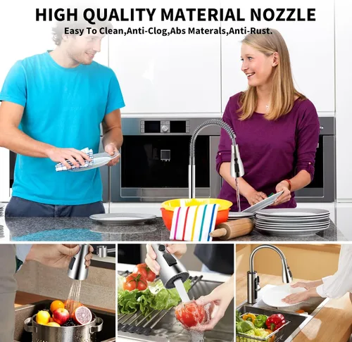 Miniatura 5 de 12 kits de adaptadores de cabezal de grifo de cocina extraíbles, compatibles con múltiples adaptadores de cabezal rociador de fregadero, incluye
