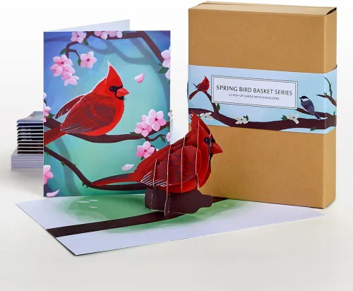 Miniatura 15 de Lovepop Lupine - Tarjeta emergente de colibrí – Tarjetas de felicitación emergentes de colibrí – Tarjeta de cumpleaños 3D – 5 x 7 pulgadas – Sobre