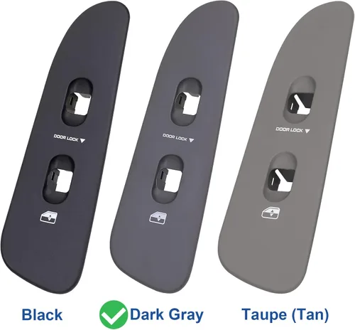 Miniatura 3 de Obaee Cubierta del interruptor de control de ventana, panel interior, bisel de interruptor de la puerta del lado del pasajero compatible con Dodge