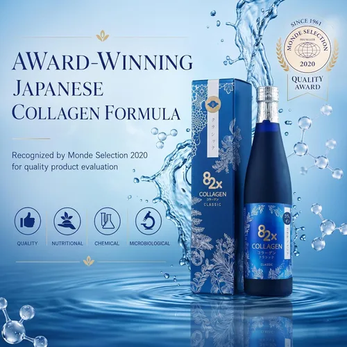 Miniatura 7 de 82X Classic Collagen - Péptidos de colágeno de atún de pescado marino, bebida líquida para piel, cabello y uñas de Japón con 82 plantas fermentadas
