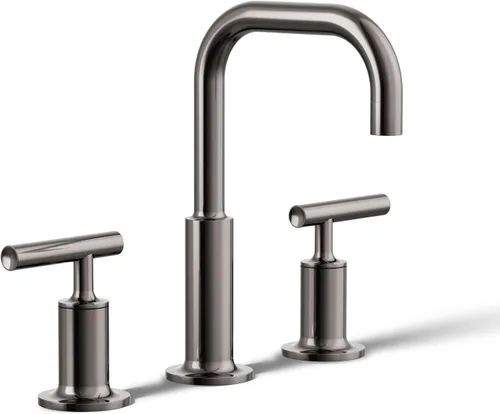 Miniatura 18 de KOHLER K-14406-3-2MB Purist - Grifo para lavabo de baño, 3 agujeros con asas cruzadas bajas, 1.2 GPM, latón moderno cepillado vibrante Latón