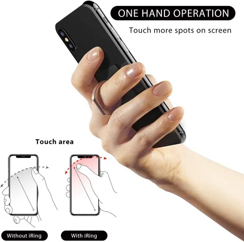 Miniatura 4 de iRing Original, fabricado en Corea, soporte para anillo de teléfono, soporte de agarre para teléfono celular, compatible con iPhone, Galaxy y otros