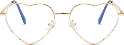 Miniatura 2 de Gleyemor Gafas de luz azul en forma de corazón para mujer, bonitas gafas de computadora