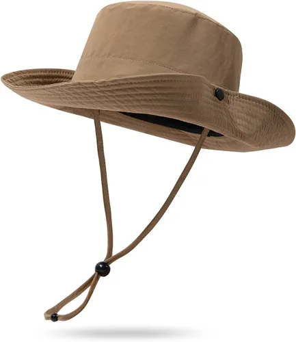 Miniatura 12 de CLAPE Sombrero de pescador para exteriores, impermeable, UPF 50+, ala Boonie para mujeres y hombres, ligero para senderismo, safari, sombrero