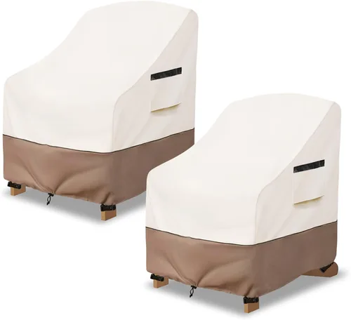 Miniatura 15 de Fundas para Muebles de Exterior Impermeables Funda para Sofá de Exterior de 3 Plazas, 79 pulgadas de ancho x 38 pulgadas de profundidad x 35 2-Beige