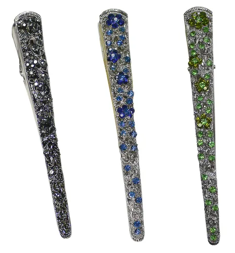 Miniatura 12 de NM110-2-6d1 - Juego de 6 pinzas de metal resistentes para el cabello para mujeres y niñas