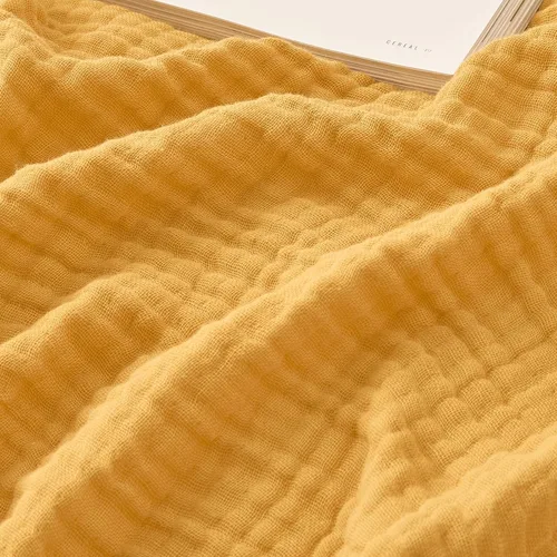 Miniatura 21 de EMME - Manta de algodón tamaño queen, suave y grande, de muselina, de 90 x 90 pulgadas, ligera y transpirable, de gasa blanca, para todas