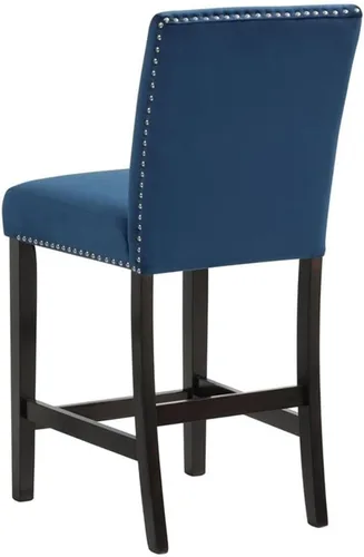 Miniatura 10 de New Classic Furniture Celeste - Juego de encimera redonda de mármol sintético de 5 piezas con 1 mesa y 4 sillas, 42 pulgadas, color azul