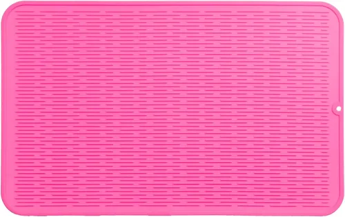 Miniatura 58 de MicoYang Alfombrilla de silicona para secado de platos para múltiples usos, fácil de limpiar, ecológica, resistente al calor, alfombrilla