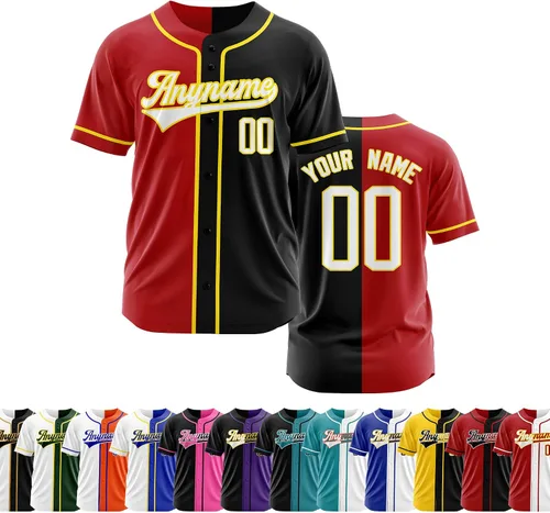 Miniatura 25 de Camiseta de béisbol personalizada con número de nombre cosido o impreso, camiseta de béisbol para hombres, mujeres, jóvenes, camiseta de béisbol