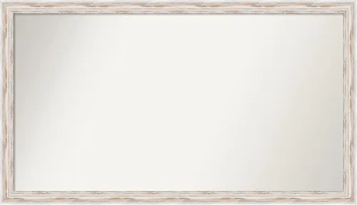 Miniatura 16 de Amanti Art Espejo de baño blanco para sobre el fregadero, 30 x 35 pulgadas, espejo de tocador rectangular estrecho de Eva de oro blanco, marco