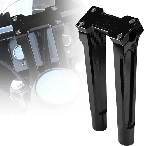 Miniatura 7 de Abrazadera superior para manillar de 1 pulgada / 0.984 in, kit de extensión de barra de mango alto de 6 pulgadas, ajuste universal para Harley
