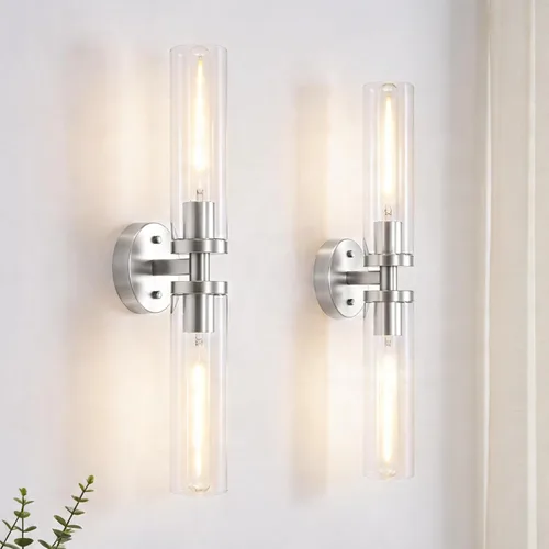 Miniatura 28 de Lámparas de Aplique de Pared para Dormitorio Baño, Iluminación Moderna de Tocador, Linternas de Montaje en Pared de Granja en Negro Mate