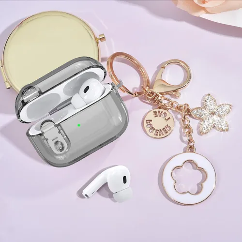 Miniatura 3 de Funda para Apple Airpods iPods Pro 3, fundas transparentes 2025 lindas mujeres, VISOOM Cute Air Pods Pro3 funda transparente para Airpods iPods Pro