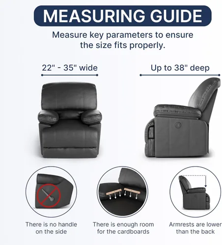 Miniatura 5 de PAULATO BY GA.I.CO. Funda para sillón, sofá, desmontable, para muebles, elástica, de doble vista, hecha en Italia, colección Mille Righe Azul