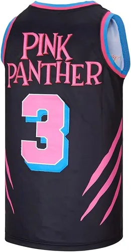 Miniatura 3 de ACAIL Camiseta de baloncesto de pantera #3 para hombre, ropa de hip hop de los años 90, para fanáticos de la moda, para fiestas cosidas