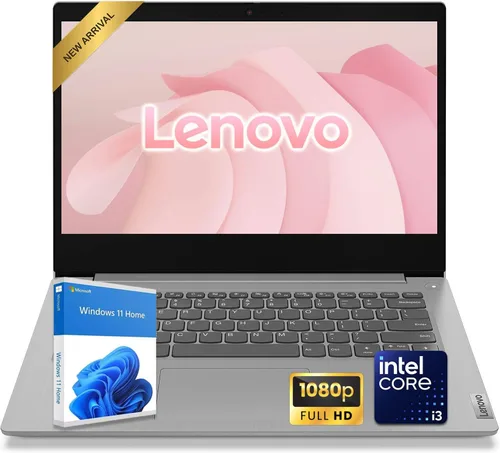 Lenovo IdeaPad 3 Laptop FHD de 14 pulgadas, procesador Intel Core i3, Windows 11, 4 GB DDR4 de RAM, SSD PCIe de 128 GB, lector de tarjetas HDMI y