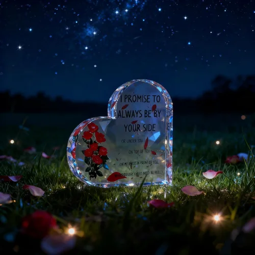 Miniatura 6 de Placa de corazón de acrílico, citas inspiradoras, regalo romántico para novia, novio, amante, regalo para boda, cumpleaños, aniversario, decoración