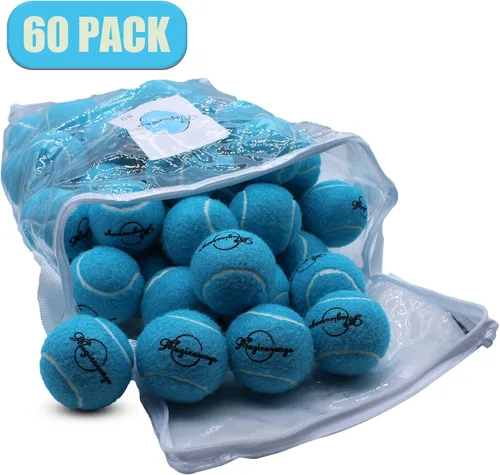 Miniatura 2 de Magicorange Pelotas de tenis, paquete de 60 pelotas de tenis de entrenamiento avanzado, pelotas de práctica, pelotas de juego para perros