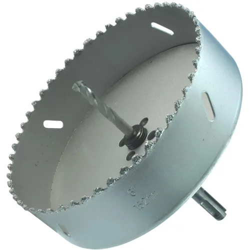 Miniatura 2 de Sierra de agujero HSS con mandril piloto de 2 piezas de alta velocidad para perforar madera y acero, broca de 1/4" de diámetro y eje, broca piloto