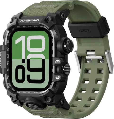 amBand Funda resistente con correa para Apple Watch de 1.732 pulgadas, compatible con iWatch Series SE 3/SE 2ª generación, SE/6/5/4, protección
