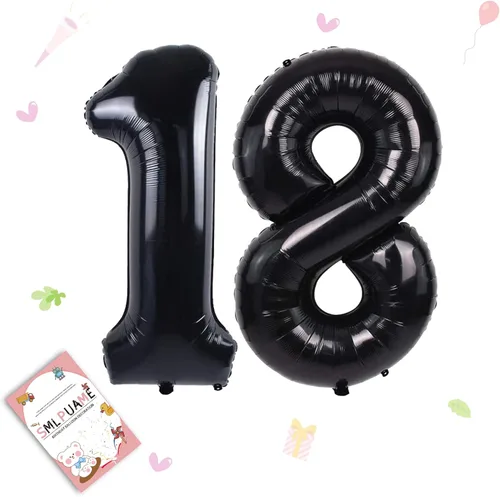 Miniatura 64 de Globos de números de 40 pulgadas del 0 al 9 dorados grandes del número 0, globos digitales para suministros de decoración de celebración de fiesta