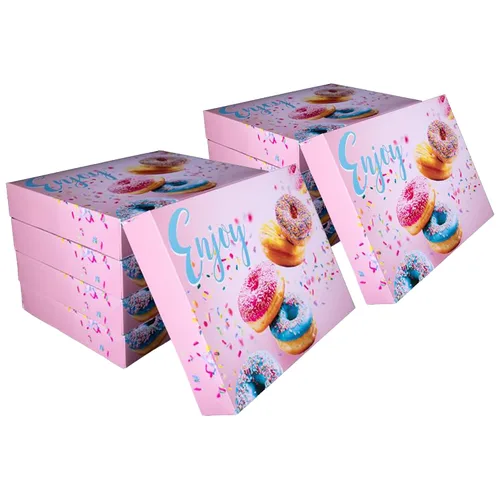 Miniatura 13 de Southern Champion Tray 12123 Caja de donas impresa para panadería, deliciosa impresa, productos horneados, fiestas, cumpleaños, celebraciones