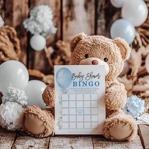 Miniatura 7 de Your Main Event Prints Juegos de baby shower para niños (juego de 6 actividades divertidas para 25 invitados), temática de Blue Boy