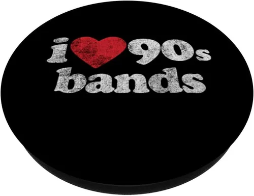 Miniatura 2 de Retro Nostalgia 1990s I Love 90s Bands PopSockets Standard PopGrip