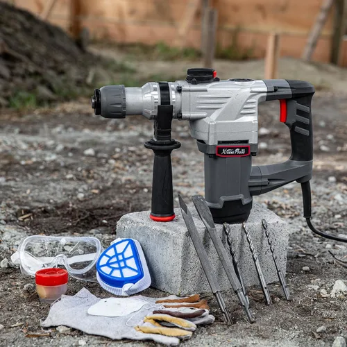 Miniatura 7 de XtremepowerUS 1180W SDS-Plus - Martillo astillador de demolición rotativo eléctrico de 1-1/4 pulgadas, combinación de martillo rotativo de 1-1/4