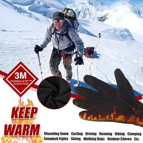 Miniatura 2 de RIGWARL Guantes térmicos de invierno Thinsulate 3M impermeables y resistentes al viento -10F para hombres y mujeres
