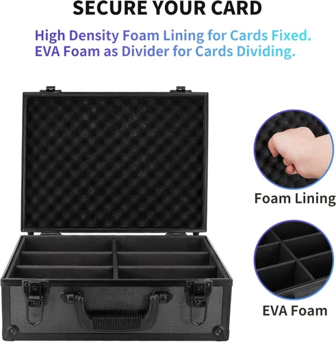 Miniatura 4 de HZGXQN - Caja de almacenamiento Toploader para tarjetas rígidas de 3 x 4 pulgadas de 35pt, estuche duro, cajas de almacenamiento para tarjetas