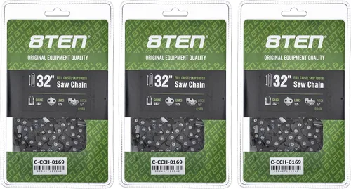 Miniatura 175 de 8TEN Cadena de motosierra semi cincel de 6 pulgadas .050 1/4 42 DL para Worx WG320 Black & Decker LLP120 (paquete de 3)
