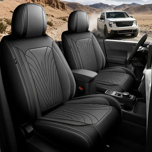 Miniatura 16 de DISUTOGO Fundas de Asiento Compatibles con Ford Maverick 2022 2023 2024 2025: Juego Completo de Fundas de Asiento para Coche 5 Asientos de Seda