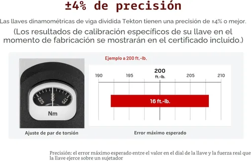 Miniatura 6 de TEKTON - Llave dinamométrica de 1/2 pulgada de 72 dientes con viga dividida (40-250 pies-libras) TRQ62203
