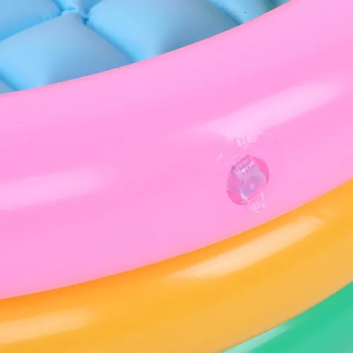Miniatura 4 de Piscina para niños, piscina de agua para bebés en verano Piscina inflable suave para niños de color brillante piscina de lavabo para bebés (S)