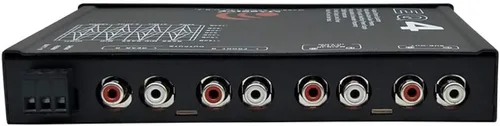 Miniatura 2 de Massive Audio EQ4 Ecualizador de audio para automóvil de 4 bandas - Ecualizador en el tablero con control de subwoofer, controlador de línea de 8